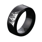 Colored Rings with black mountains