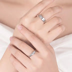 Couple Rings Crystal Zircon Ring women