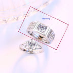 Couple Rings Flower Ring Men