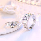 Couple Rings Flower Ring
