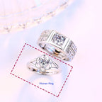 Couple Rings Flower Ring Women