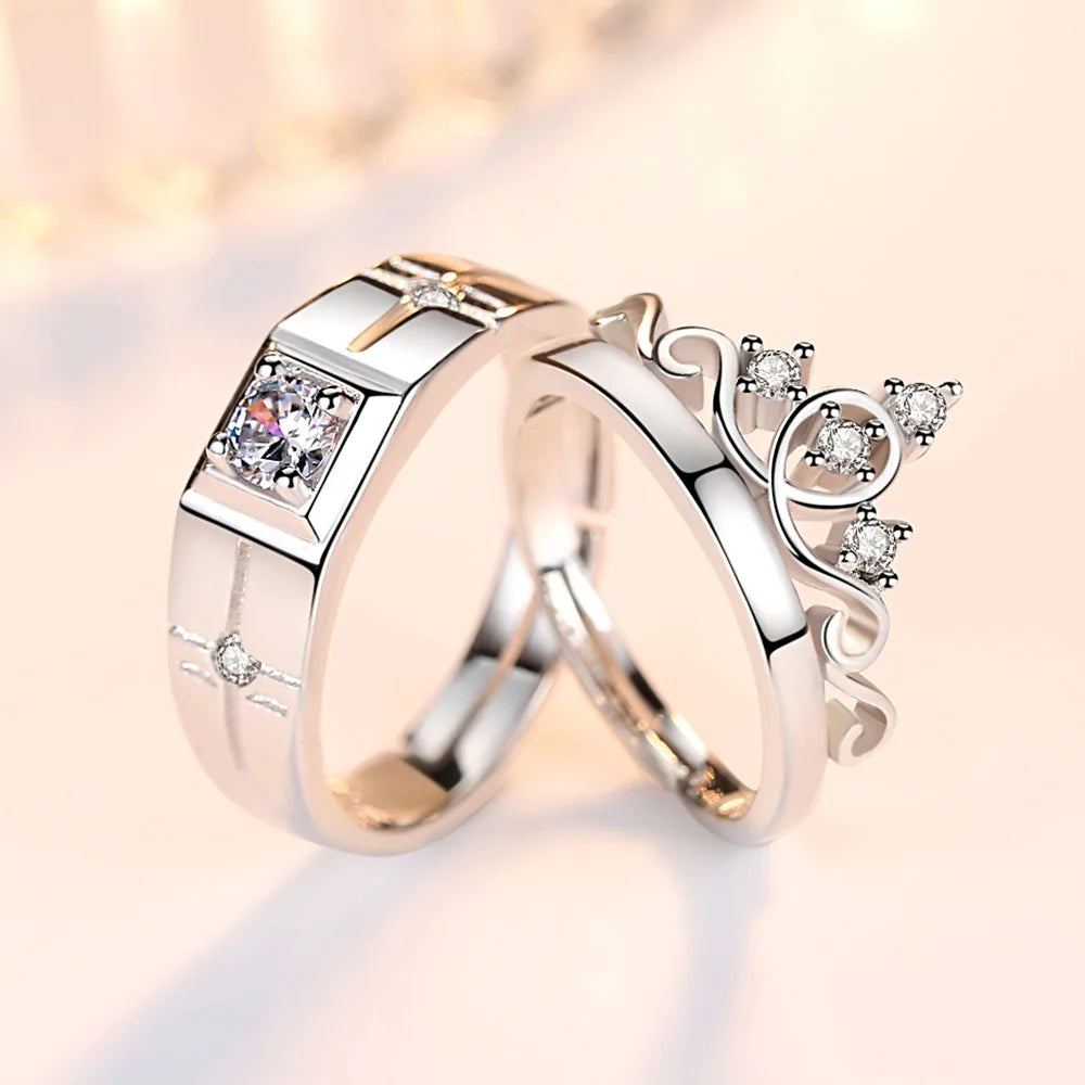 Couple Rings Queen Ring and Zircon