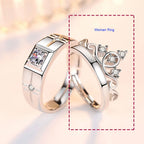 Couple Rings Queen Ring and Zircon women