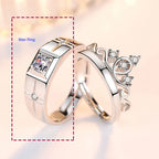 Couple Rings Queen Ring and Zircon men