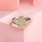 Couples' Rings Zircon Sun Ring sun and moon