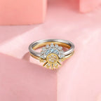 Couples' Rings Zircon Sun Ring sun and moon