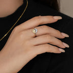 Couples' Rings Zircon Sun Ring sun and moon