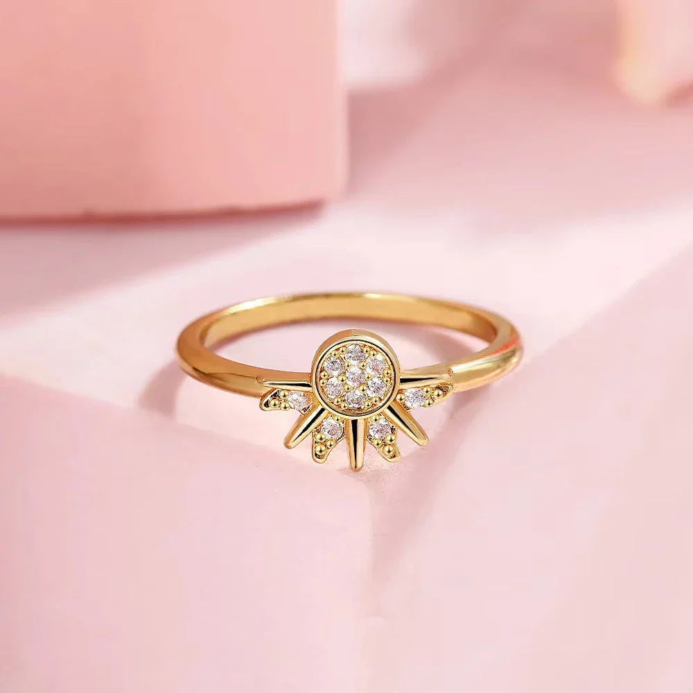 Couples' Rings Zircon Sun Ring sun