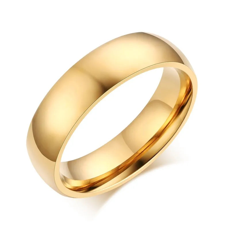 Couple Rings Heart Romantic Ring and Gold Zircon for Men