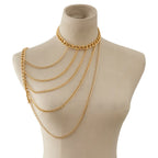 Women’s Shoulder Jewelry Chain - Collarbone & Shoulder Gold