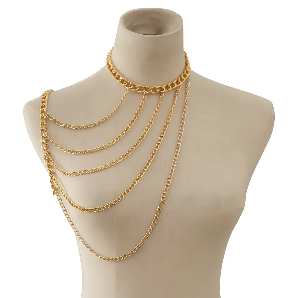 Women’s Shoulder Jewelry Chain - Collarbone & Shoulder Gold