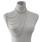 Women’s Shoulder Jewelry Chain - Collarbone & Shoulder Silver
