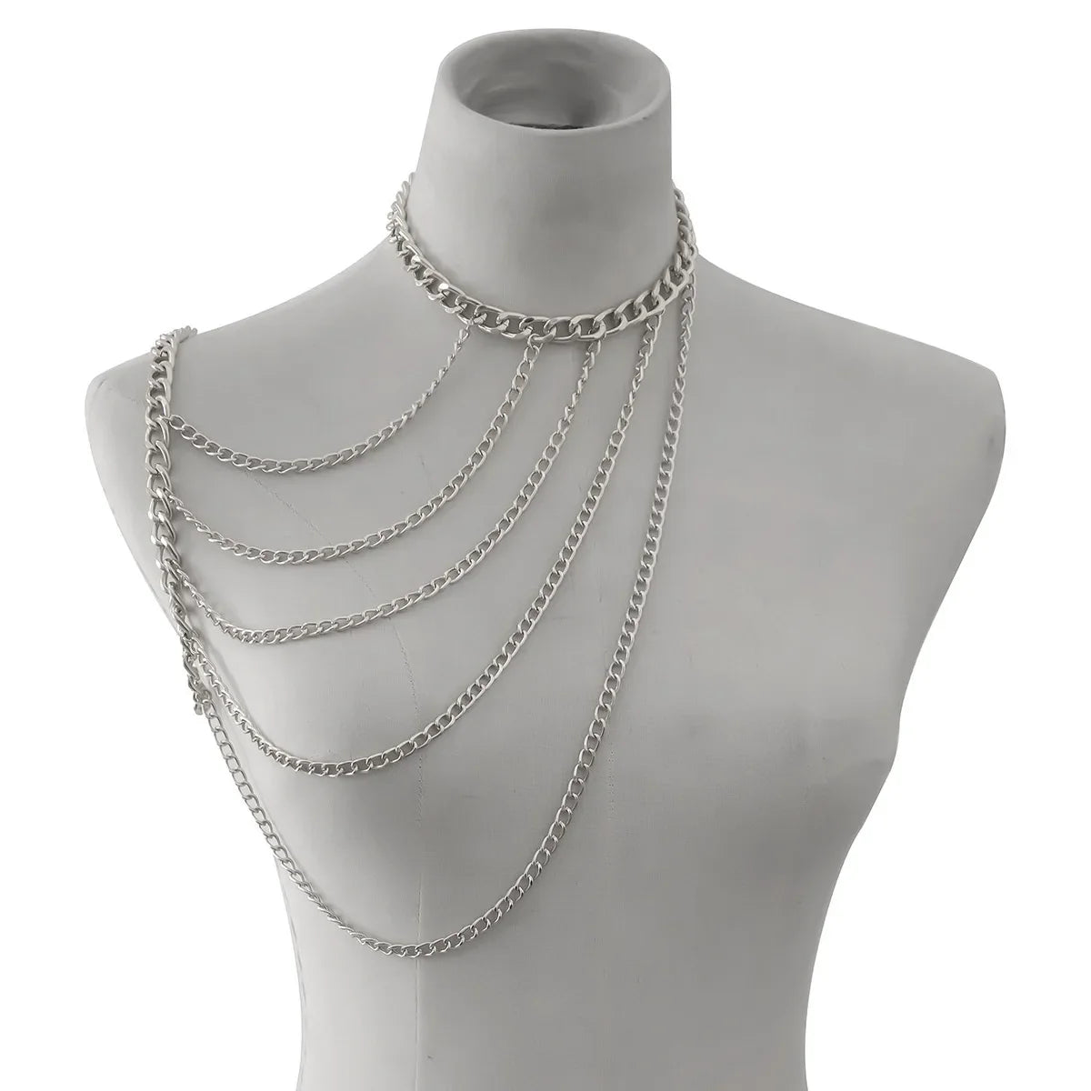 Women’s Shoulder Jewelry Chain - Collarbone & Shoulder Silver