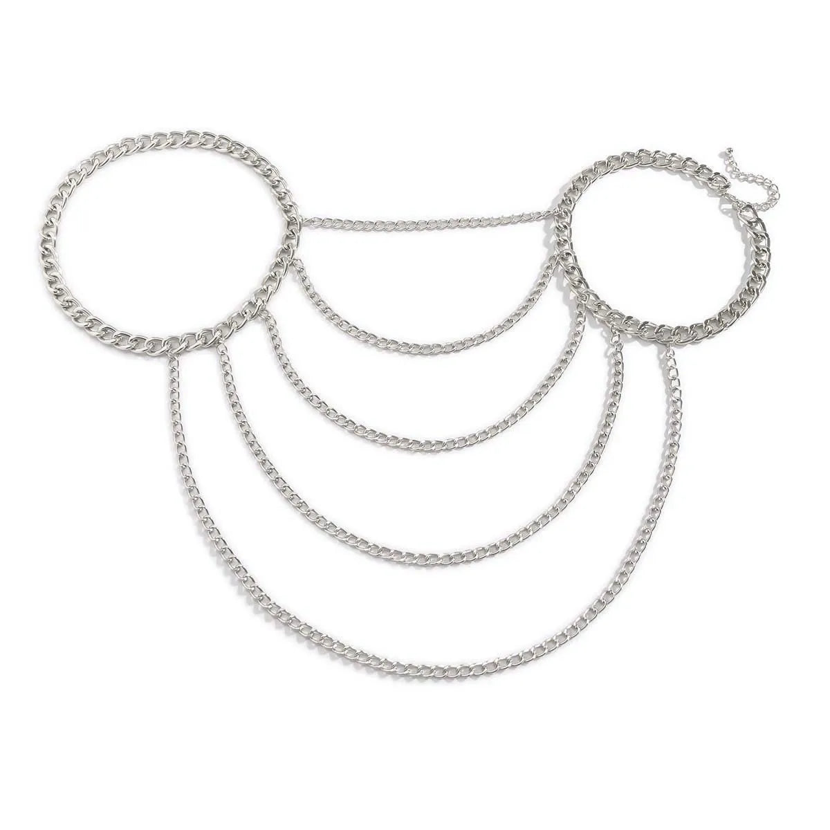 Women’s Shoulder Jewelry Chain - Collarbone & Shoulder Silver