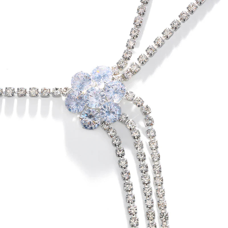 Women’s Shoulder Jewelry - Silver Collarbone & Shoulder Chain
