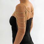 Women's Shoulder Jewelry - Collarbone & Shoulder Chain Gold