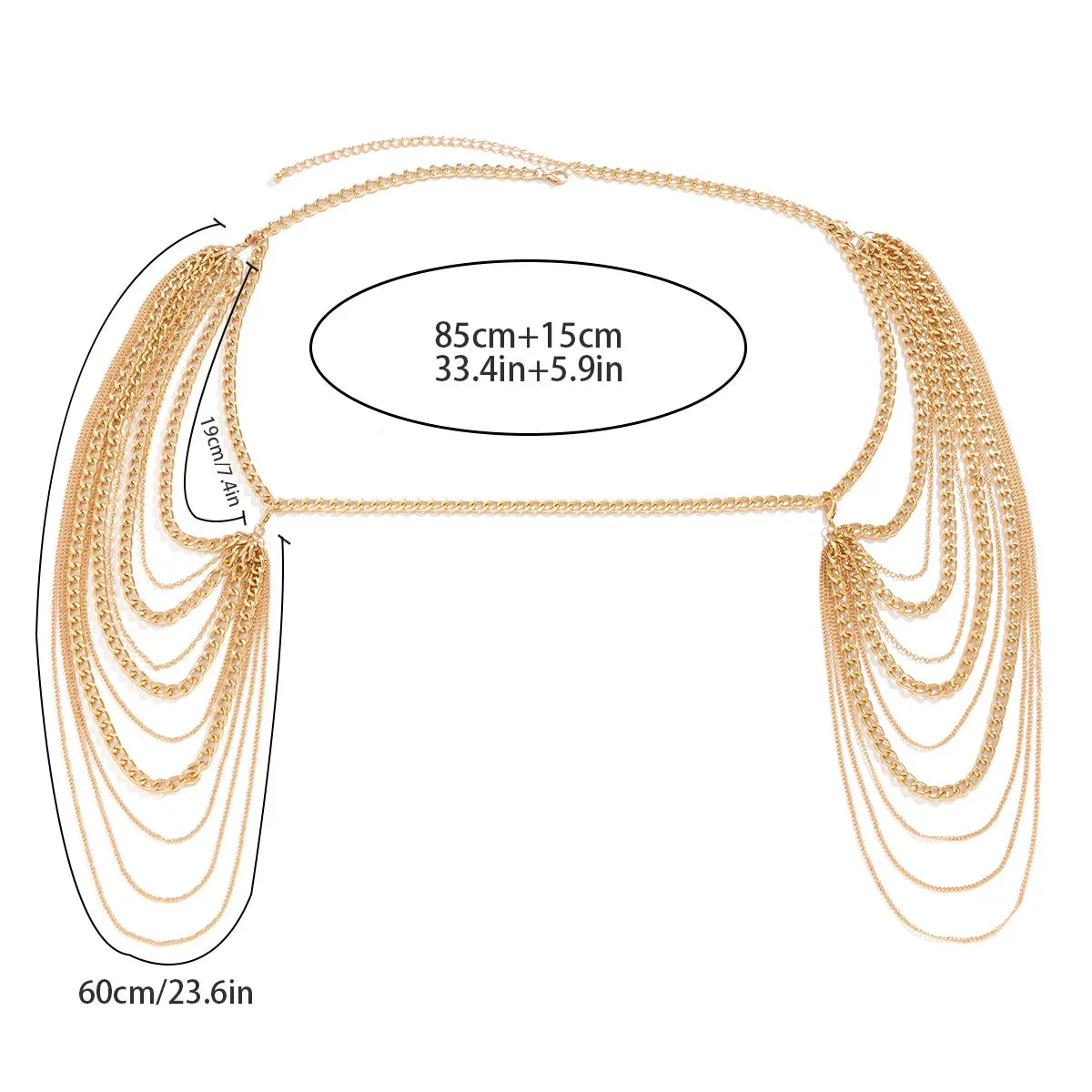 Women's Shoulder Jewelry - Collarbone & Shoulder Chain Gold