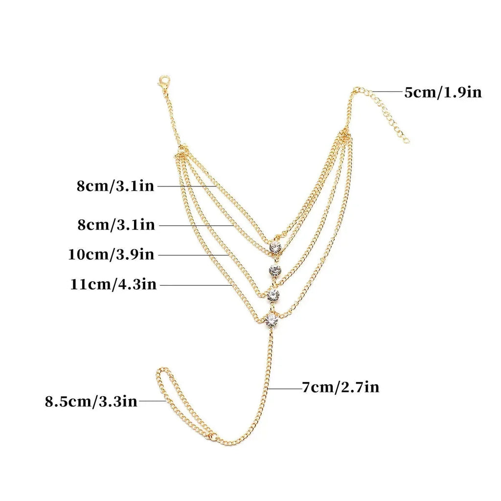 Gold Foot Jewelry - Women's Anklet Chain