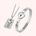 Silver Duo Couple Jewelry