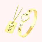 Gold Duo Couple Jewelry