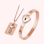 Rose gold Duo Couple Jewelry
