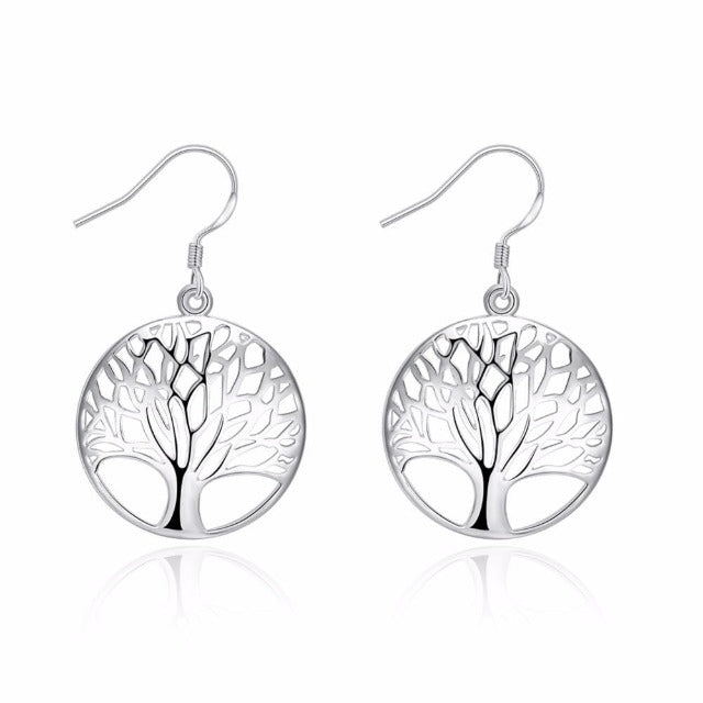 Tree of Life Silver Earring