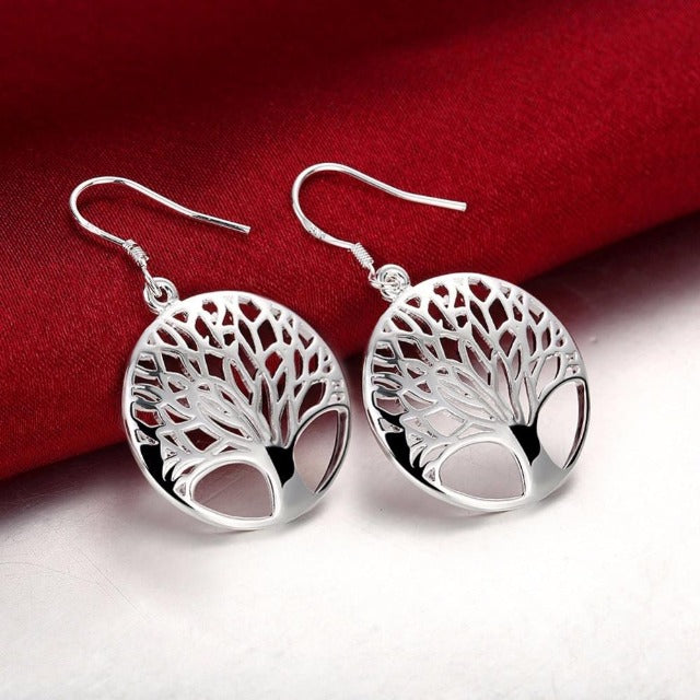 Tree of Life Silver Earring