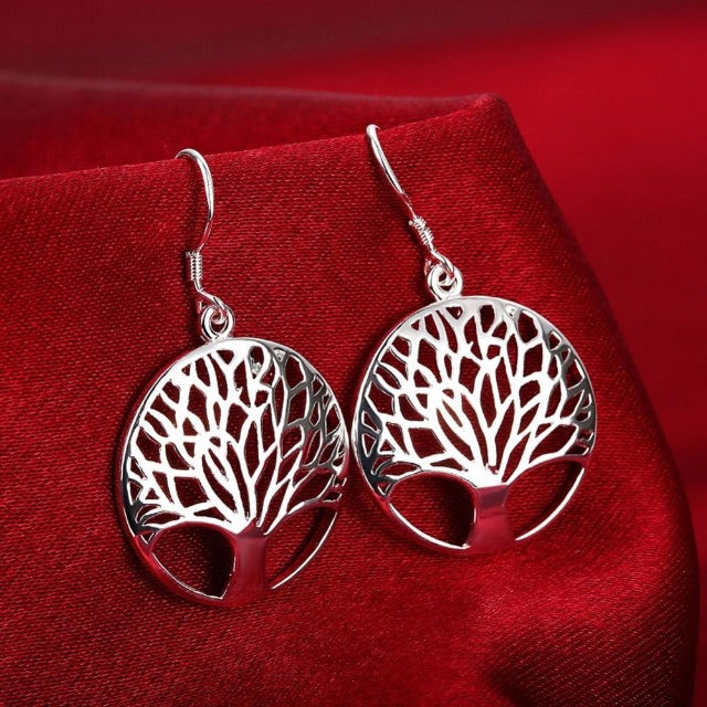 Tree of Life Silver Earring