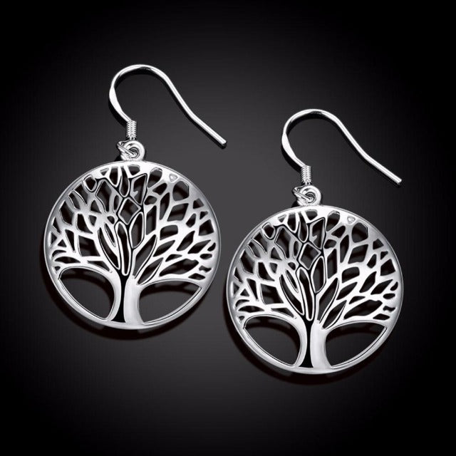 Tree of Life Silver Earring