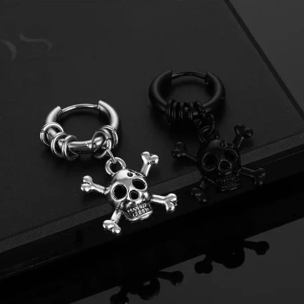 Steel Skull Earring