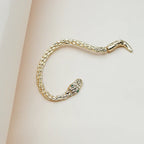 Long Snake Drop Earring gold