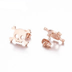Skull Earring (4 Colors) rose gold