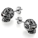 Silver Skull Earring