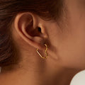 Heart Hoop Earrings Gold Women gold