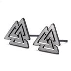 Silver Viking Men's Earrings