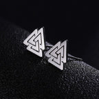 Silver Viking Men's Earrings