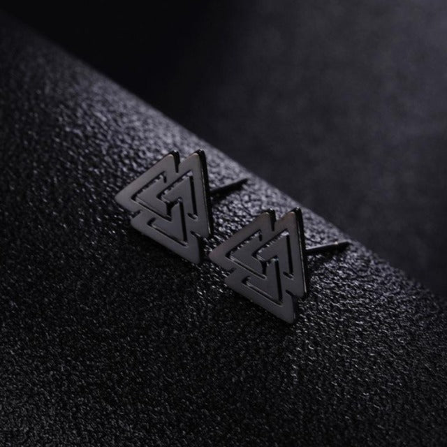 Black Viking Men's Earrings