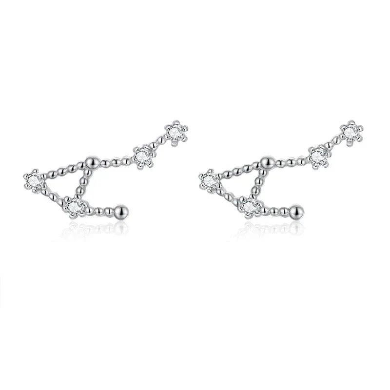 12 Constellations Zodiac Sign Earrings for Women Libra
