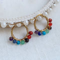 7 Chakra Hoop Earrings for Women