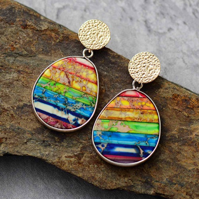 Women’s 7 Chakras Dangle Earrings