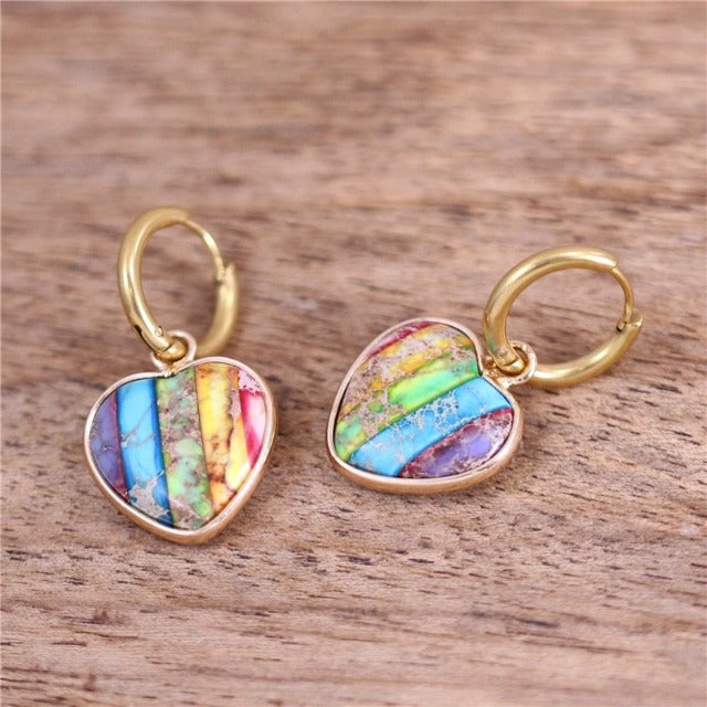 7 Chakra Stone Earrings for Women
