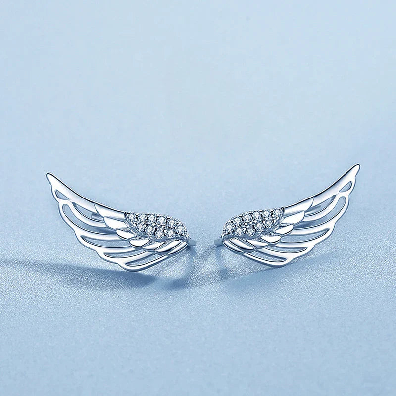 Women's angel wing earrings