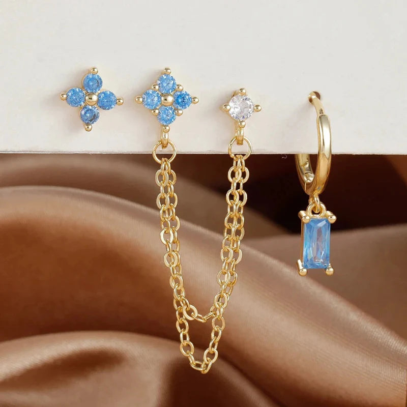 Birthstone Zircon Earrings