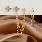 Birthstone Zircon Earrings