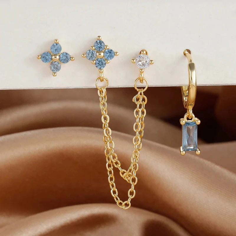 Birthstone Zircon Earrings