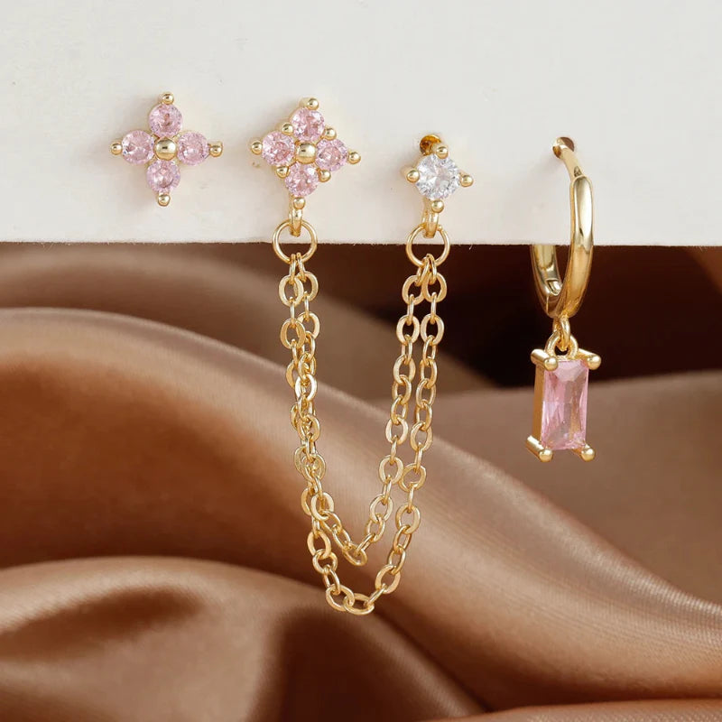 Birthstone Zircon Earrings