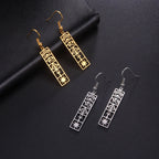 Egypt Hieroglyph Cartouche Earrings