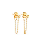 Chain Earrings with November Birthstone