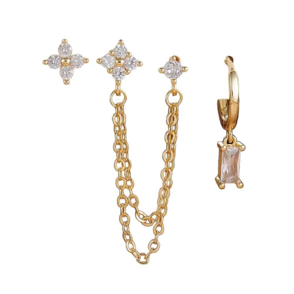 Star Crystal Stud Earrings