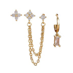 Star Crystal Stud Earrings